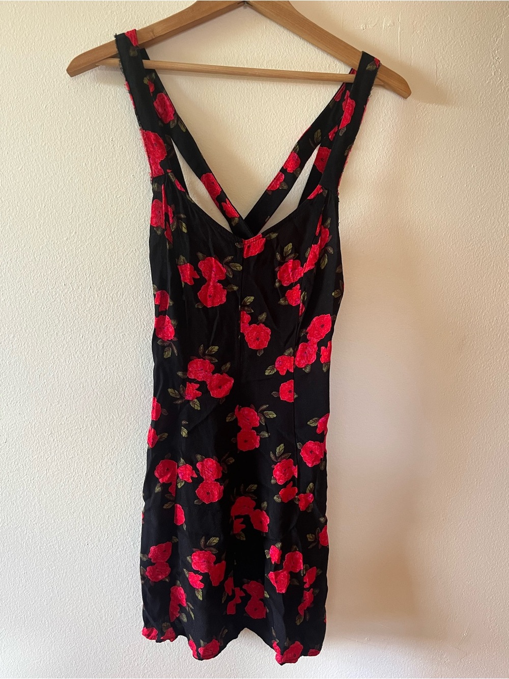 Kimchi Blue Red Rose Mini Dress